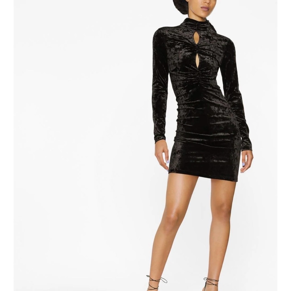 Stunning beautiful Women Dress Isabel Marant Long Sleeve Velvet